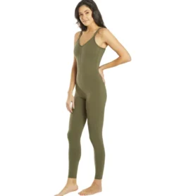 Everyday Yoga Radiant Solid Strappy Back Long Leotard 28