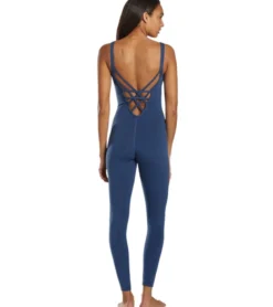 Everyday Yoga Radiant Solid Strappy Back Long Leotard 28
