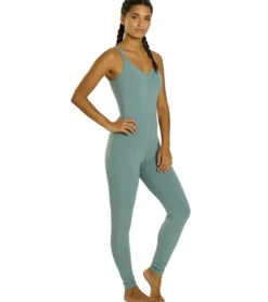 Everyday Yoga Radiant Solid Strappy Back Long Leotard 28