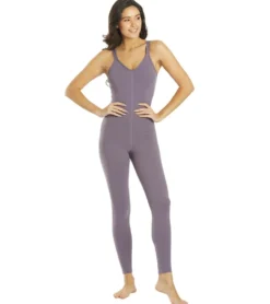 Everyday Yoga Radiant Solid Strappy Back Long Leotard 28