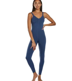 Everyday Yoga Radiant Solid Strappy Back Long Leotard 28