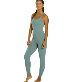 Everyday Yoga Radiant Solid Strappy Back Long Leotard 28