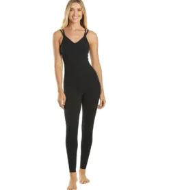 Everyday Yoga Radiant Solid Strappy Back Long Leotard 28