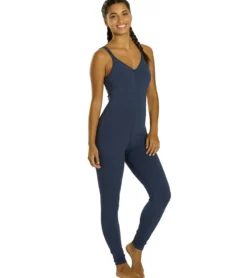 Everyday Yoga Radiant Solid Strappy Back Long Leotard 28