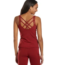Everyday Yoga Radiant Solid Strappy Back Support Tank