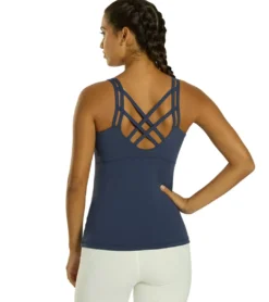 Everyday Yoga Radiant Solid Strappy Back Support Tank