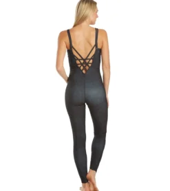 Everyday Yoga Radiant Tribe Strappy Back Long Leotard 28"