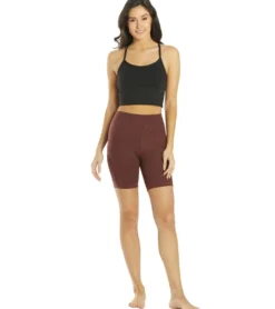 Everyday Yoga Uphold Cheetah High Waisted Biker Shorts with Pockets 7
