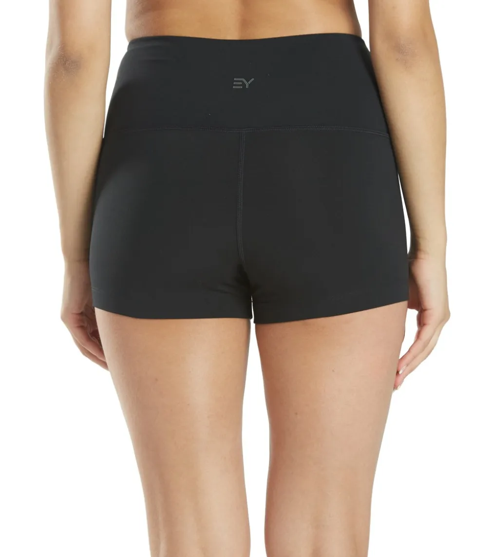 Everyday Yoga Uphold Solid High Waisted Hot Yoga shorts 1"