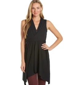 Everyday Yoga Wondrous Solid Wrap Dress