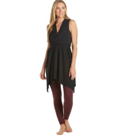 Everyday Yoga Wondrous Solid Wrap Dress