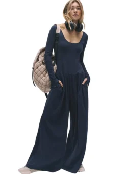 FP Movement Hot Shot Wide Leg Onesie Jumpsuit