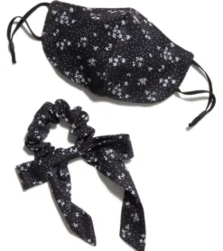 Free People Floral Mask and Scrunchie Set