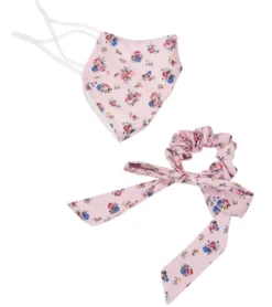 Free People Floral Mask and Scrunchie Set