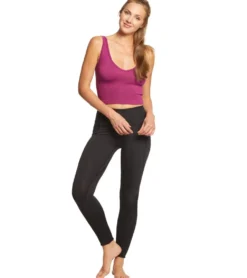 Free People Solid Rib Brami Yoga Crop Top