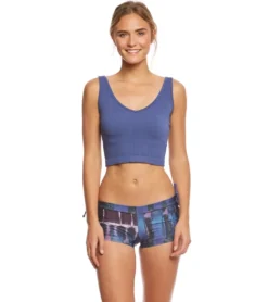 Free People Solid Rib Brami Yoga Crop Top