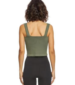 Free People Solid Rib Brami Yoga Crop Top