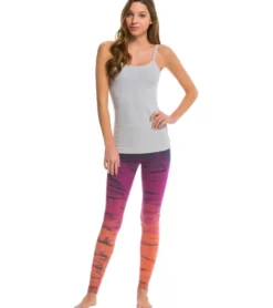 Hard Tail Flat Waist Cotton Ankle Yoga Leggings