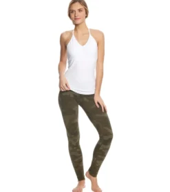 Hard Tail Flat Waist Cotton Ankle Yoga Leggings