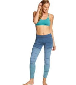 Hard Tail Flat Waist Cotton Ankle Yoga Leggings