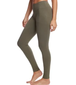 Hard Tail Flat Waist Cotton Ankle Yoga Leggings