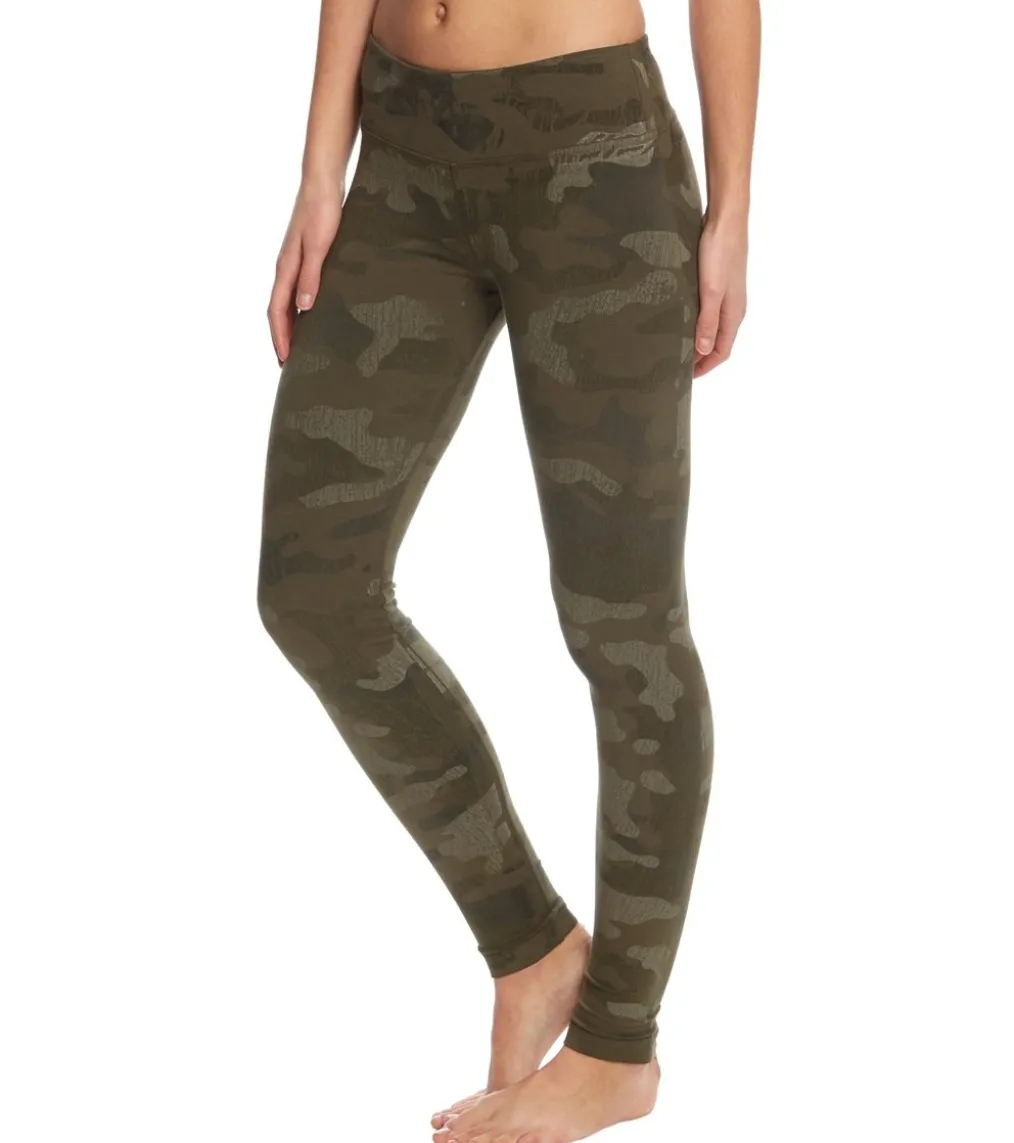 Hard Tail Flat Waist Cotton Ankle Yoga Leggings