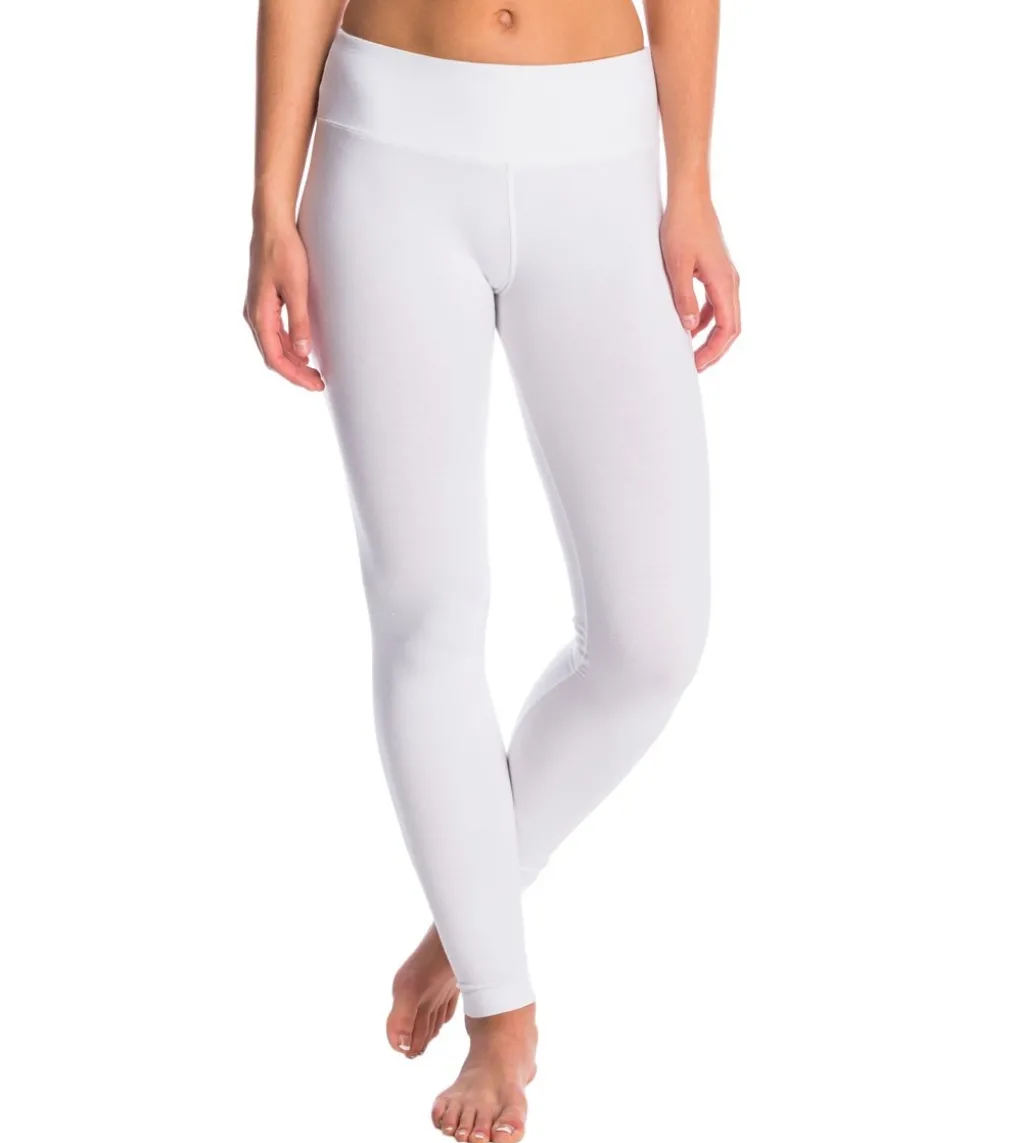 Hard Tail Flat Waist Cotton Ankle Yoga Leggings