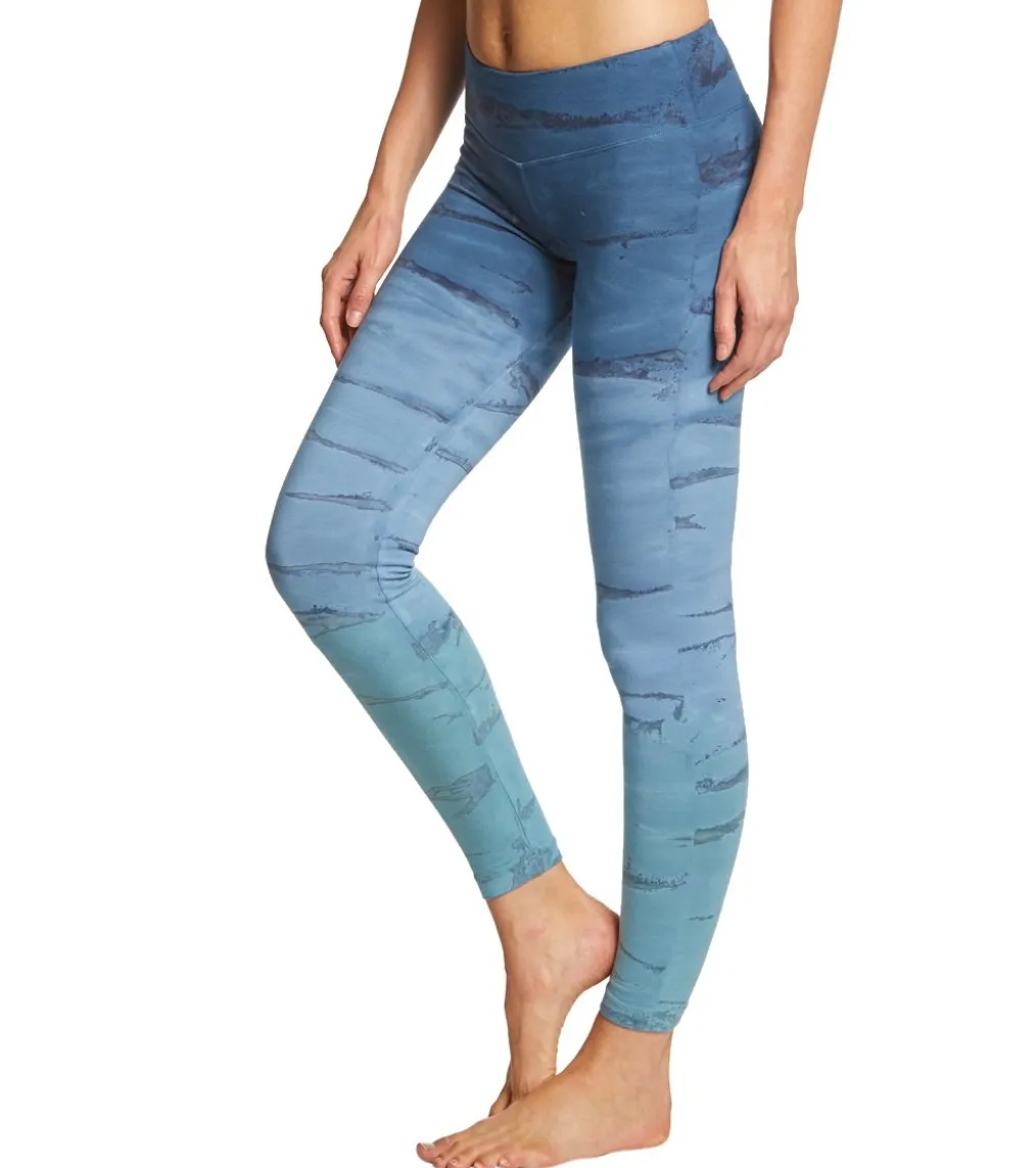 Hard Tail Flat Waist Cotton Ankle Yoga Leggings