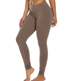 Hard Tail Flat Waist Cotton Ankle Yoga Leggings
