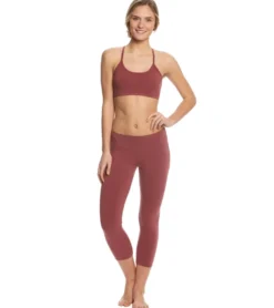 Hard Tail Flat Waisted Cotton Yoga Capris