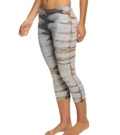 Hard Tail Flat Waisted Cotton Yoga Capris