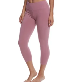 Hard Tail Flat Waisted Cotton Yoga Capris