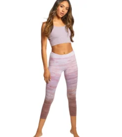Hard Tail Flat Waisted Cotton Yoga Capris