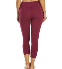 Hard Tail Flat Waisted Cotton Yoga Capris