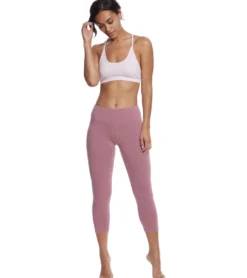 Hard Tail Flat Waisted Cotton Yoga Capris