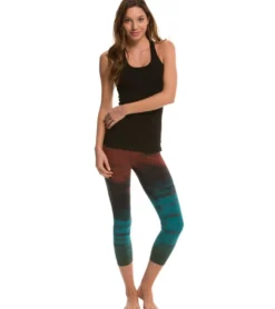 Hard Tail Flat Waisted Cotton Yoga Capris