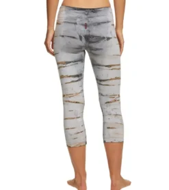 Hard Tail Flat Waisted Cotton Yoga Capris