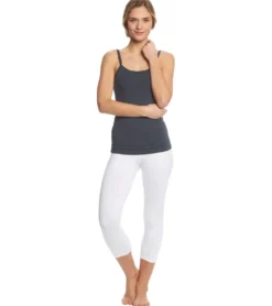 Hard Tail Flat Waisted Cotton Yoga Capris