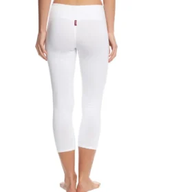 Hard Tail Flat Waisted Cotton Yoga Capris