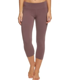 Hard Tail Flat Waisted Cotton Yoga Capris