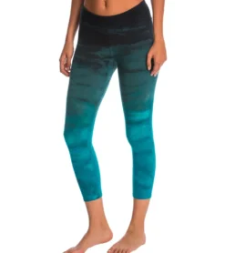 Hard Tail Flat Waisted Cotton Yoga Capris
