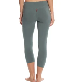 Hard Tail Flat Waisted Cotton Yoga Capris