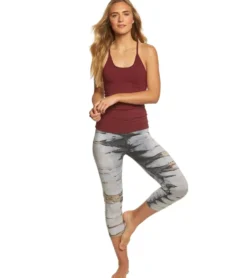 Hard Tail Flat Waisted Cotton Yoga Capris