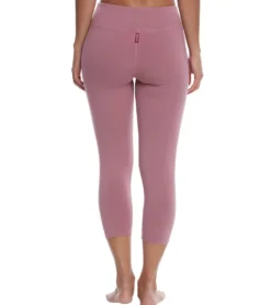 Hard Tail Flat Waisted Cotton Yoga Capris