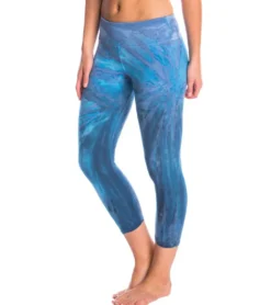 Hard Tail Flat Waisted Cotton Yoga Capris