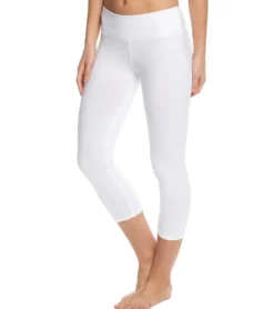 Hard Tail Flat Waisted Cotton Yoga Capris