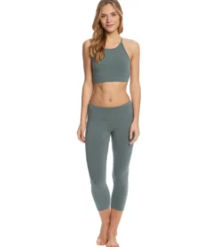 Hard Tail Flat Waisted Cotton Yoga Capris