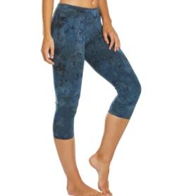 Hard Tail Flat Waisted Cotton Yoga Capris