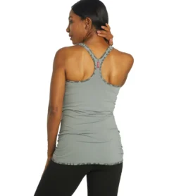 Hard Tail Hip Shirred Butterfly Tank
