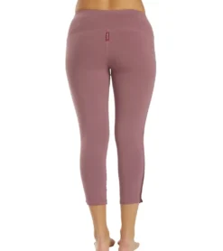 Hard Tail Racer Stripe Flat Waist Ankle Leggings